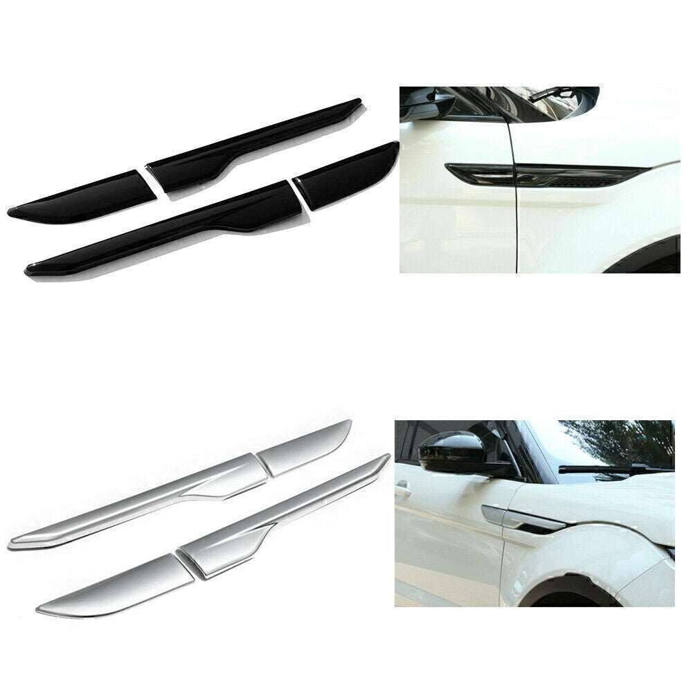 for Range Rover EVOQUE 12-18 Side Fender Air wing Vent Cover Trim Chrome 4x UK