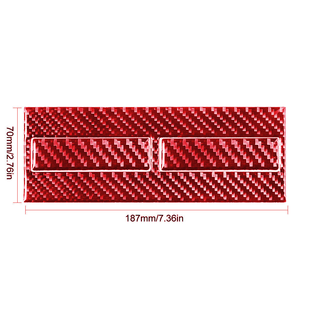 3x for Porsche /996 98-04 carbon fiber beverage holder inside trim red