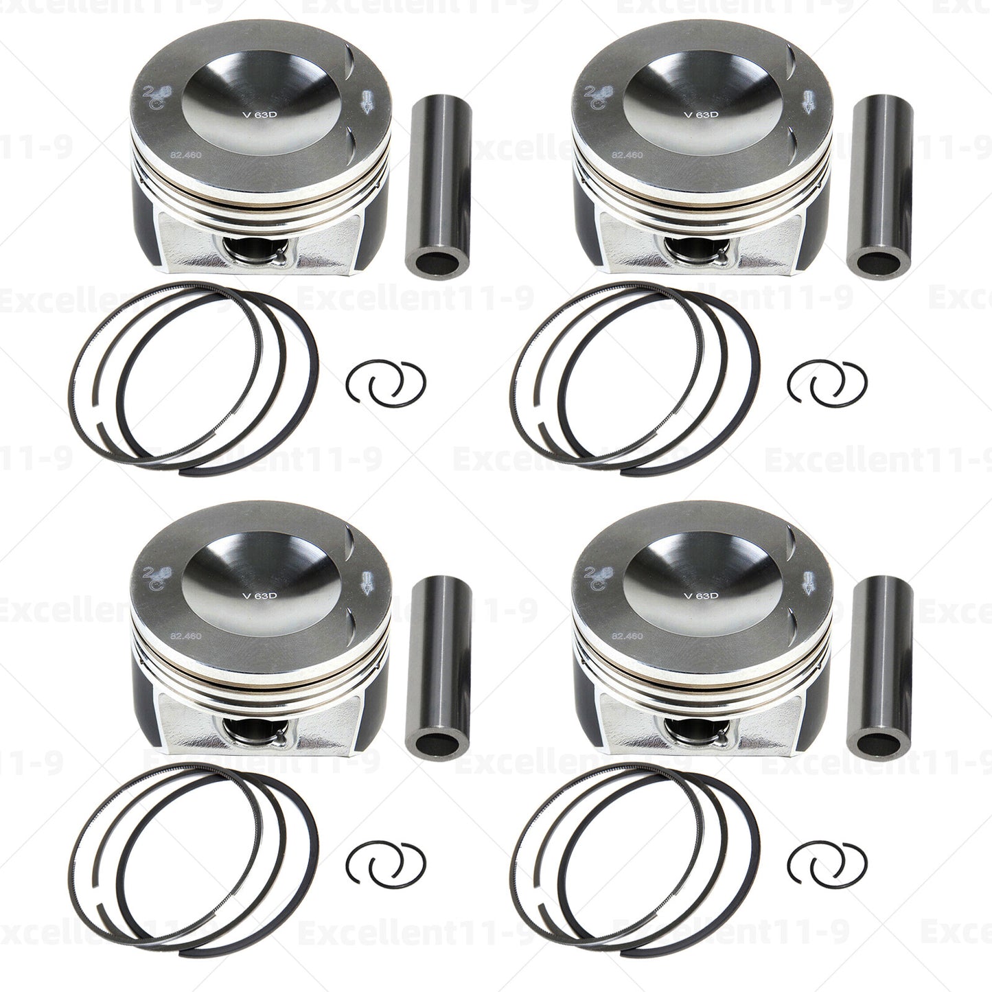 Φ20mm/Φ82.5mm piston kit #06D107066C for Audi A3, A4, A6, TT / for Jetta Eos 2.0T n