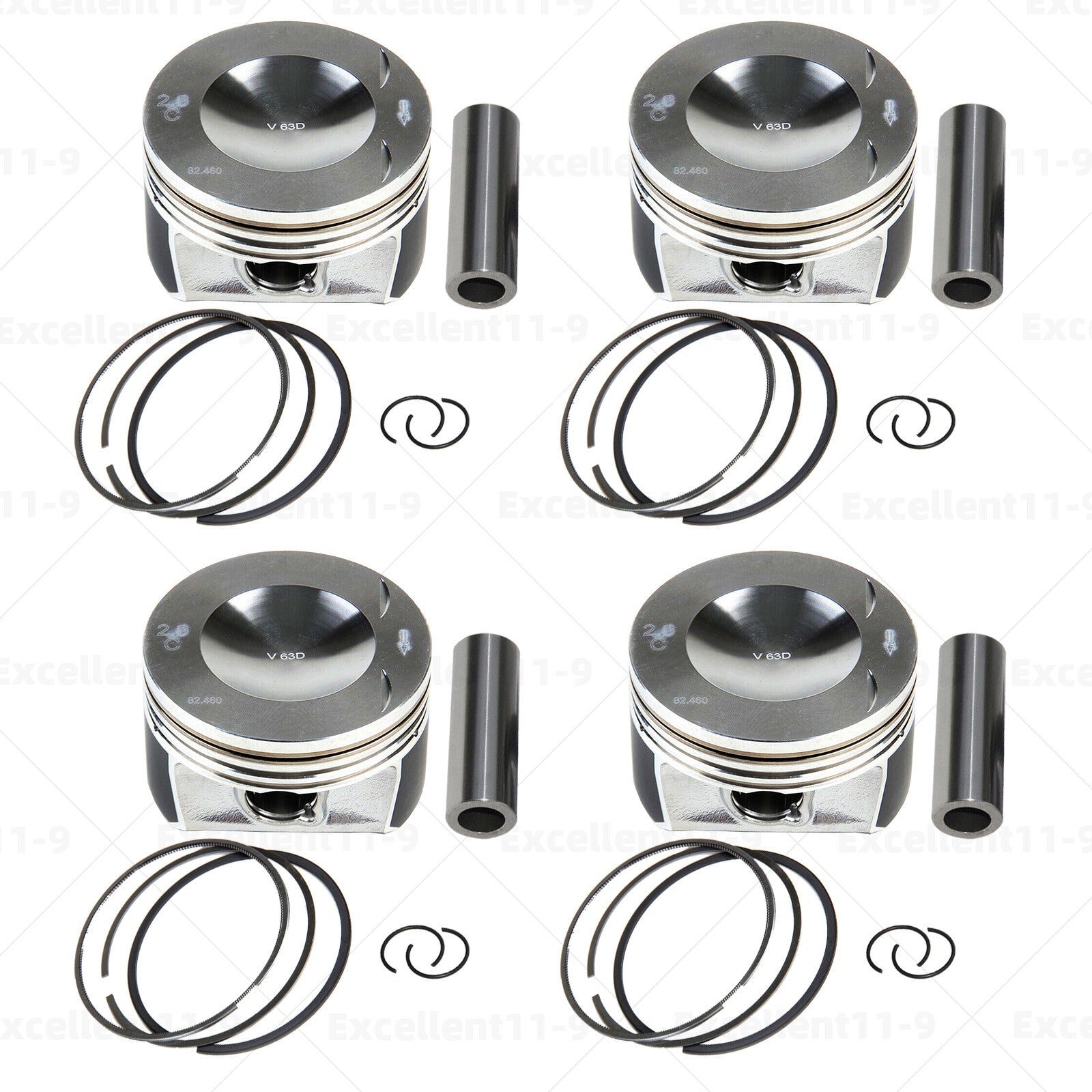 Φ20mm/Φ82.5mm piston kit #06D107066C for Audi A3, A4, A6, TT / for Jetta Eos 2.0T n