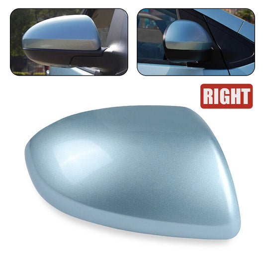 Right Passenger Side Rearview Mirror Cover Cap Blue For 2009-2013 for Mazda 2 / 3