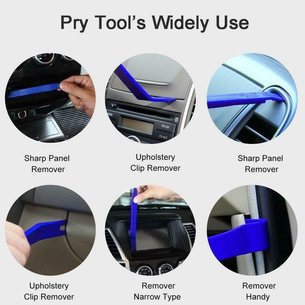Car Trim Removal Tool Kit Set Door Panel Fastener Auto Dashboard Plastic Tools Q