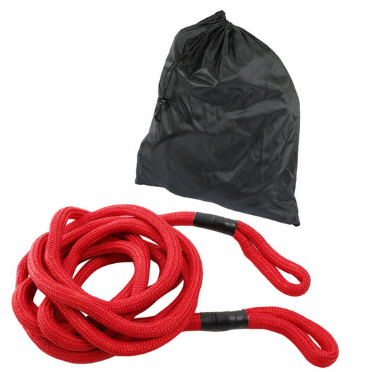 Recovery Kinetic Tow Rope 7/8 x 30' Energy Truck Tow Strap 30,000 lbs Red - n