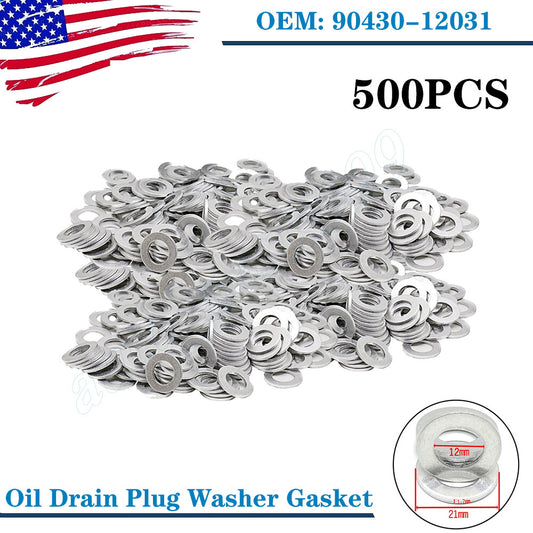 500-piece pack of aluminum drain plug gaskets for Lexus for Scion Crush washing machine seals - n