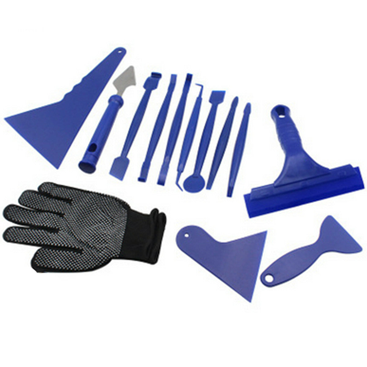 For Window Tint Wrap Film Vinyl Cutting Gloves Squeegee Scraper Car Tools Kit