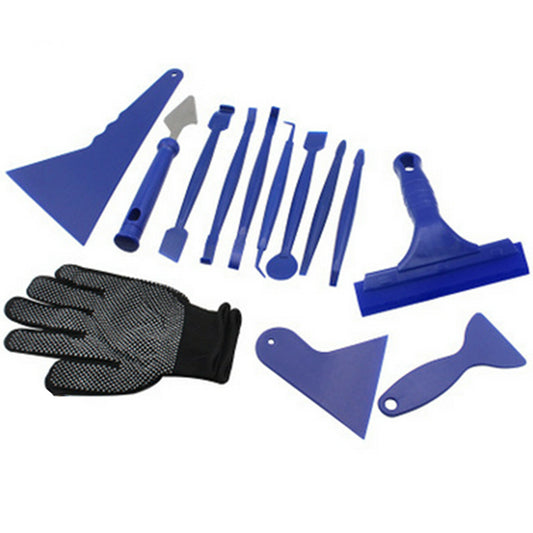For Window Tint Wrap Film Vinyl Cutting Gloves Squeegee Scraper Car Tools Kit