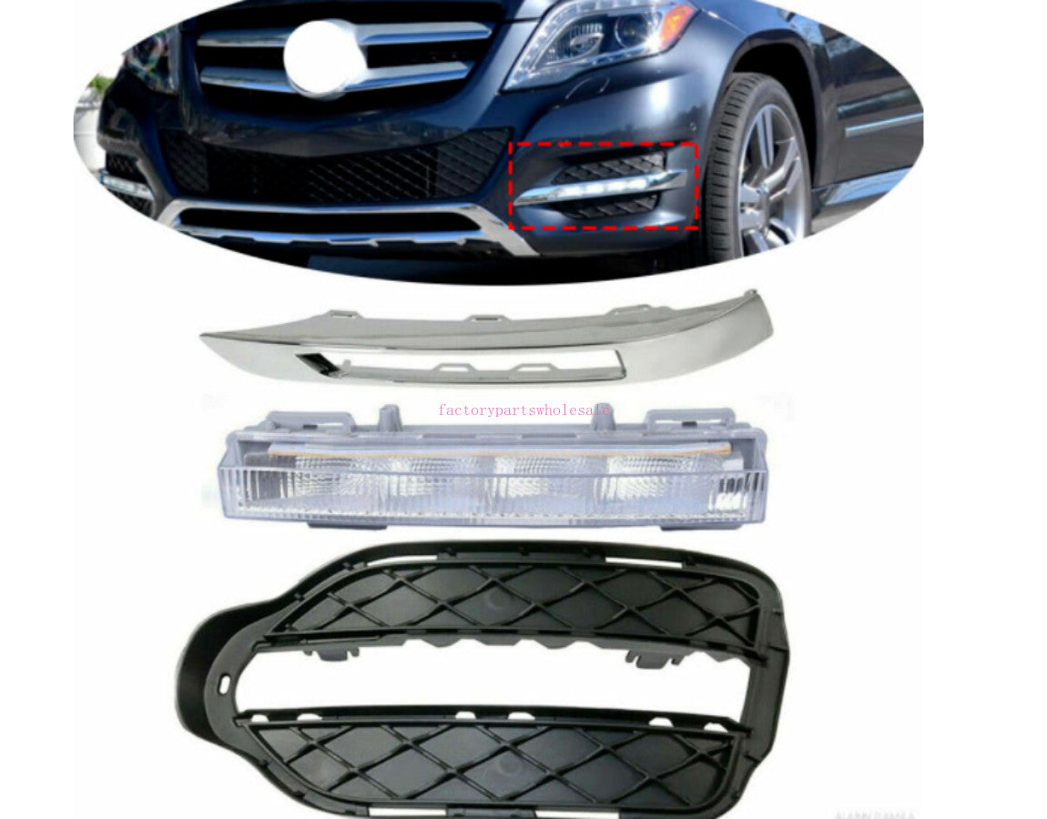 3pcs Left Front Fog Driving Light ASSY for W166 ML400 X204 GLK350 n