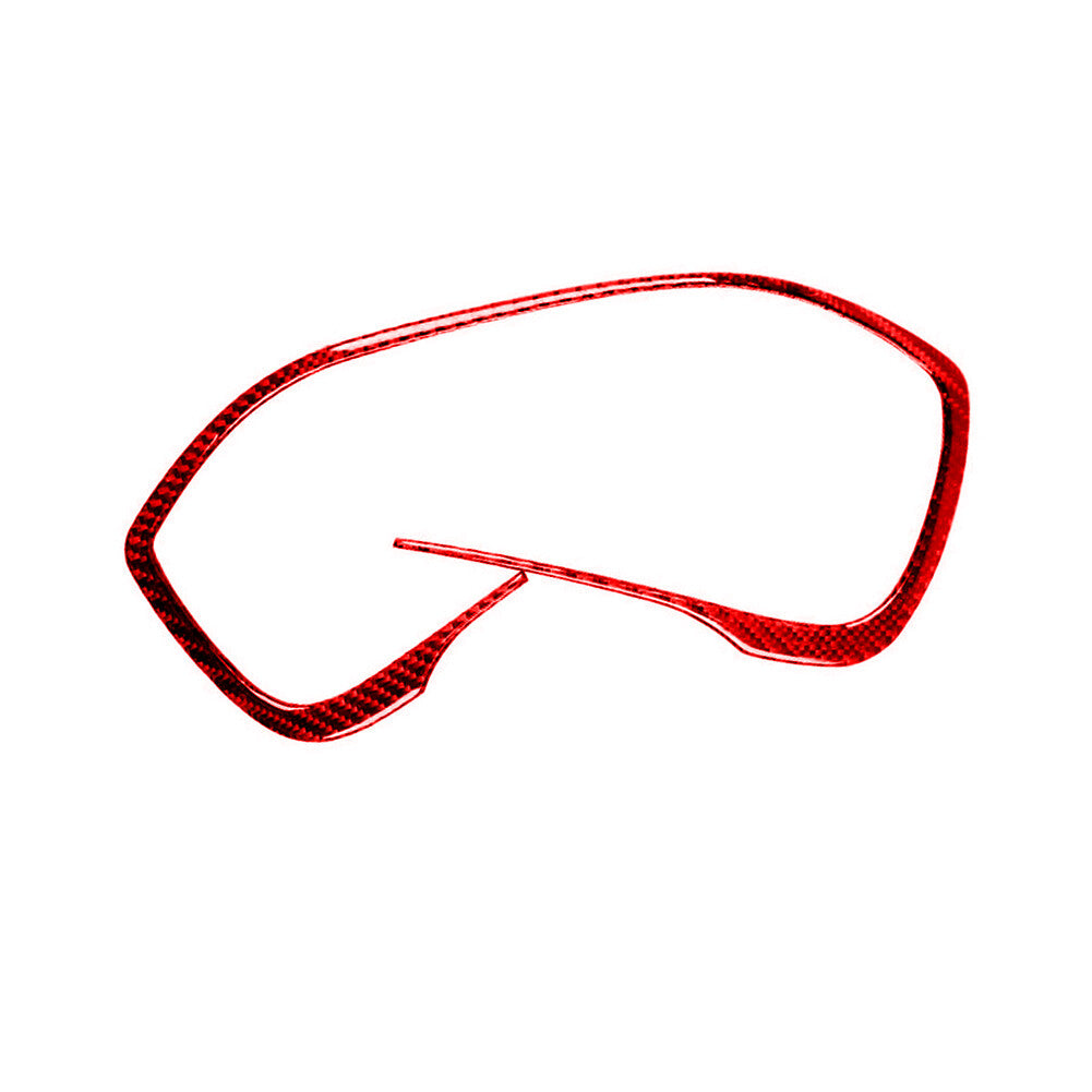 8X Red Carbon Fiber Door Handle Inner Frame Cover Trim for Jeep for Wrangler 2007-10 v