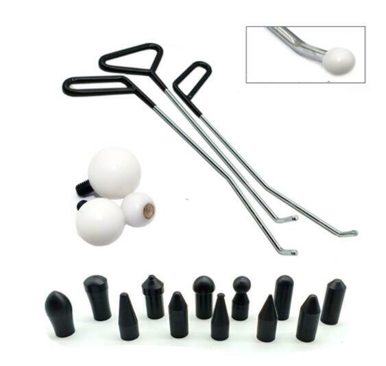 PDR - Black Paintless Dent Repair Rod Kit, Dent Removal Tools, Pullout Tool v