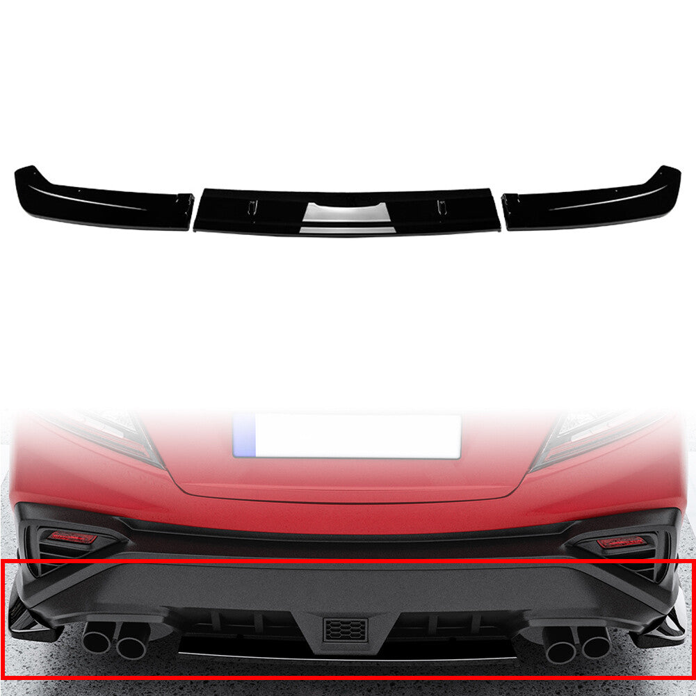 Rear Bumper Splitter Spoiler Protector Lip for Subaru WRX STI VB 2022-2024 23