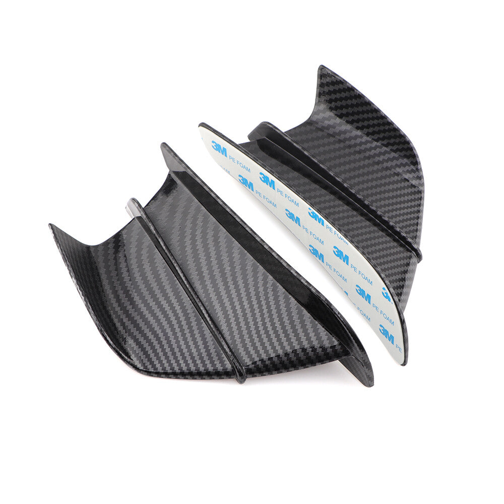 Universal Motorcycle Carbon Fiber Winglets Air Deflector for BMW for Honda for Yamaha Q