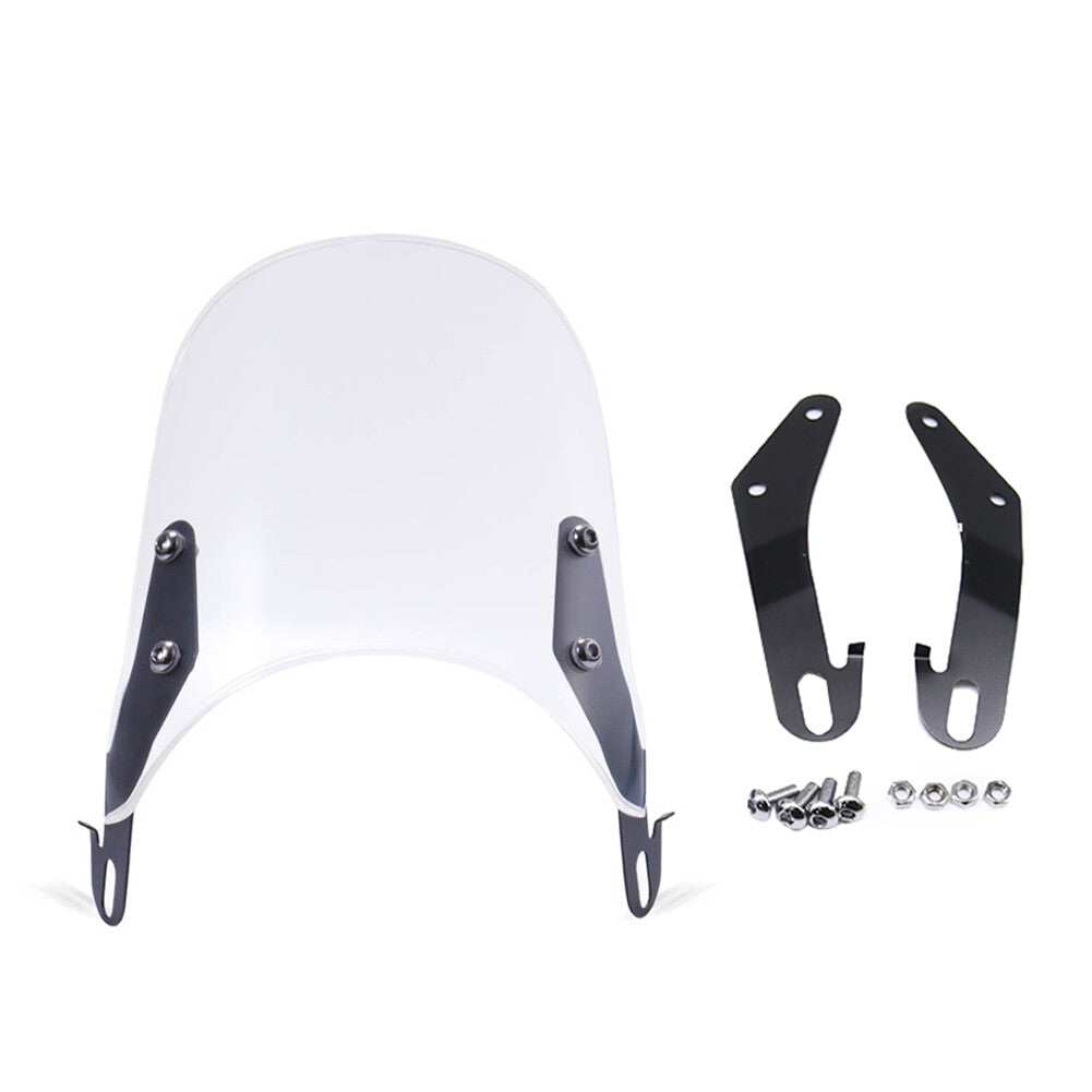 for Suzuki for Yamaha Clear Motorcycle 5-7'' Headlight Windshield Windscreen Fairing