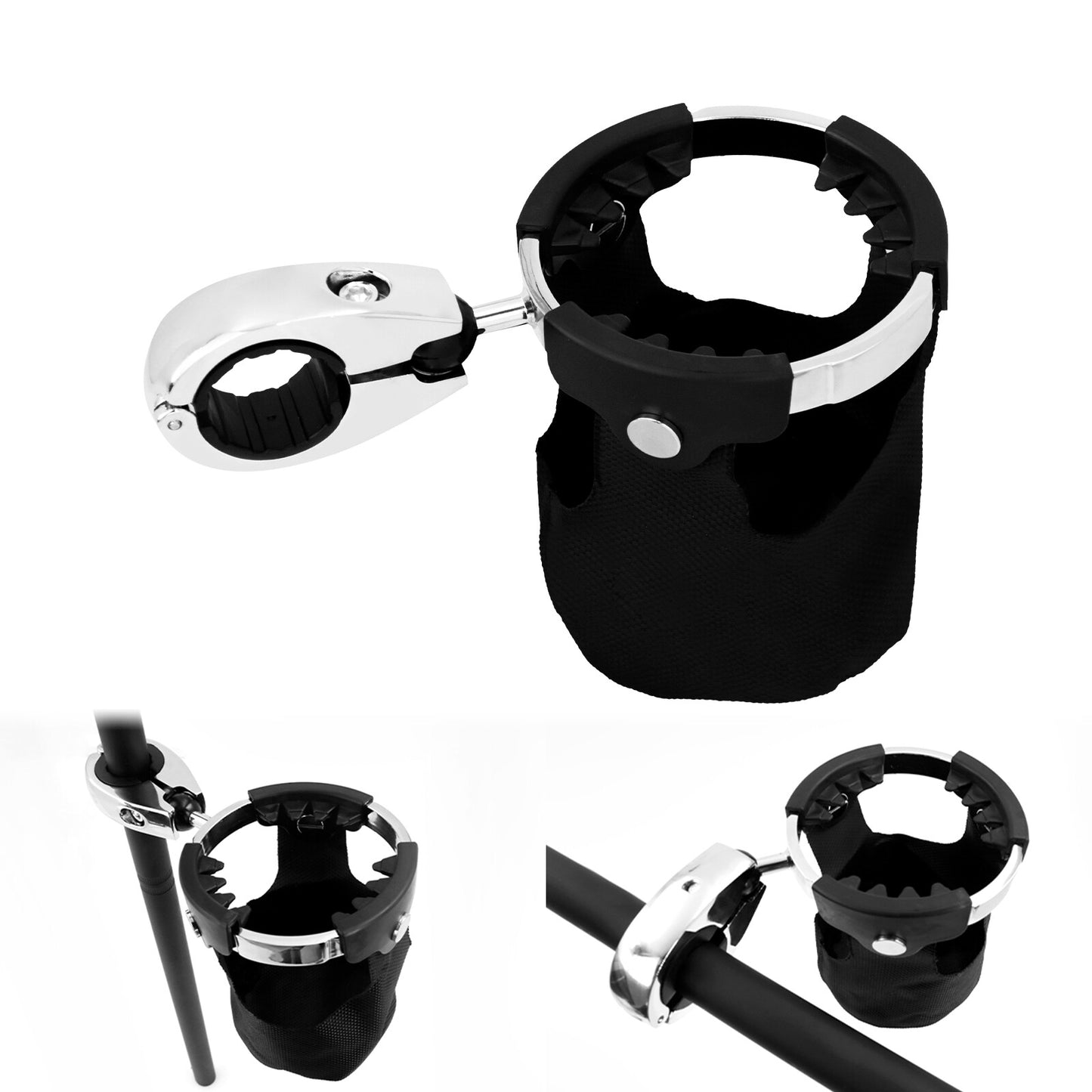 Motorcycle Rotatable Cup Drink Bottle Holder Handlebar Fits For Universal for Harley
