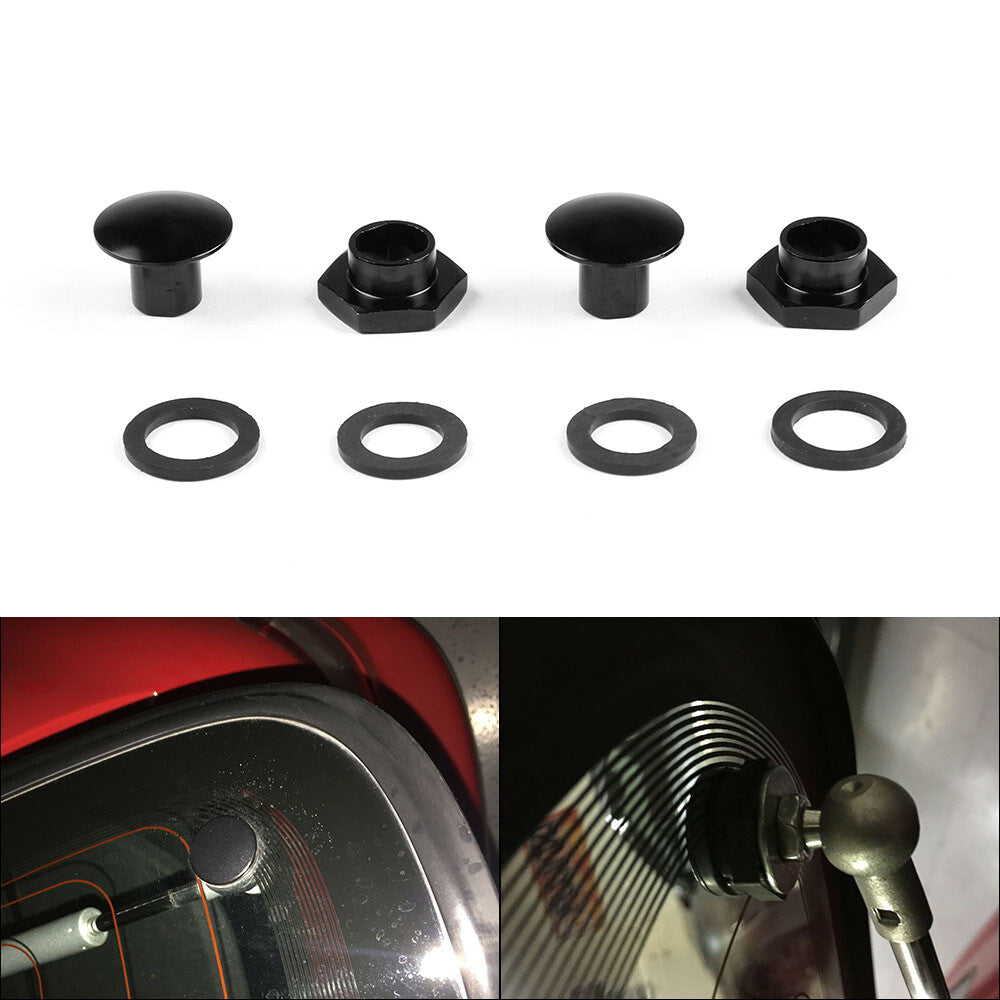 92-95 for Honda for Civic 3Dr Hatchback EG6 CRV Rear Glass Strut Hardware Kit Black Q
