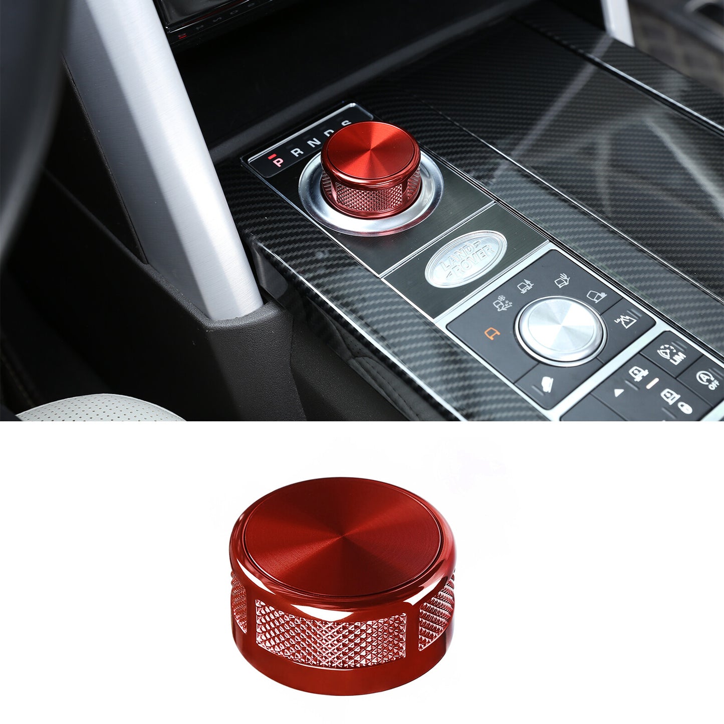 Knob- for Range Rover L405 with Red Internal Self-Gear Shift Selector n