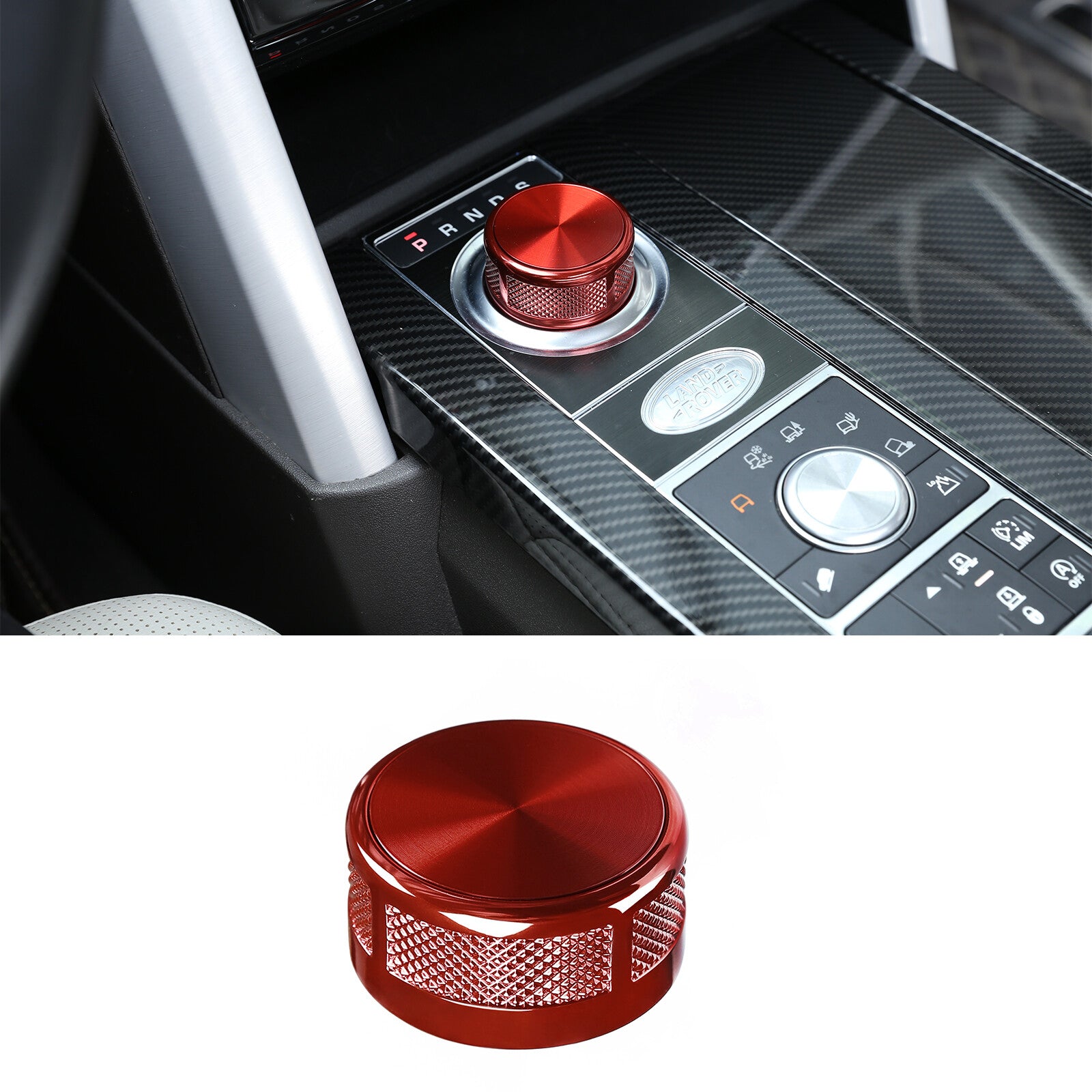 Knob- for Range Rover L405 with Red Internal Self-Gear Shift Selector n