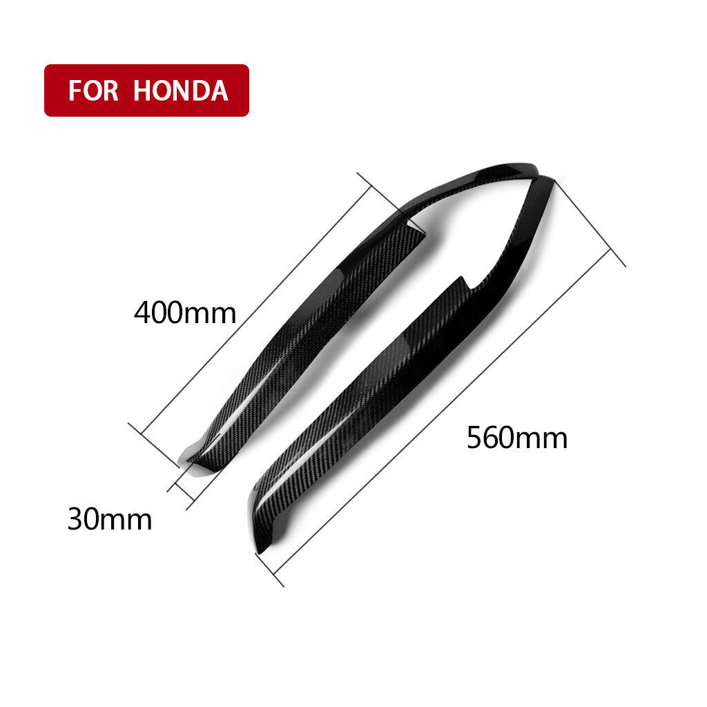 Real Carbon Fiber Front Headlight Eyelid Eyebrow Trim for Honda Accord 1994-1997