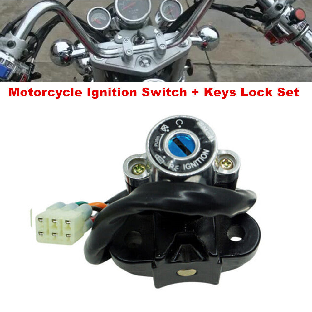 US Stock Motorcycle/Motorcycle Modification Ignition Switch Set with Two Key Locks - n