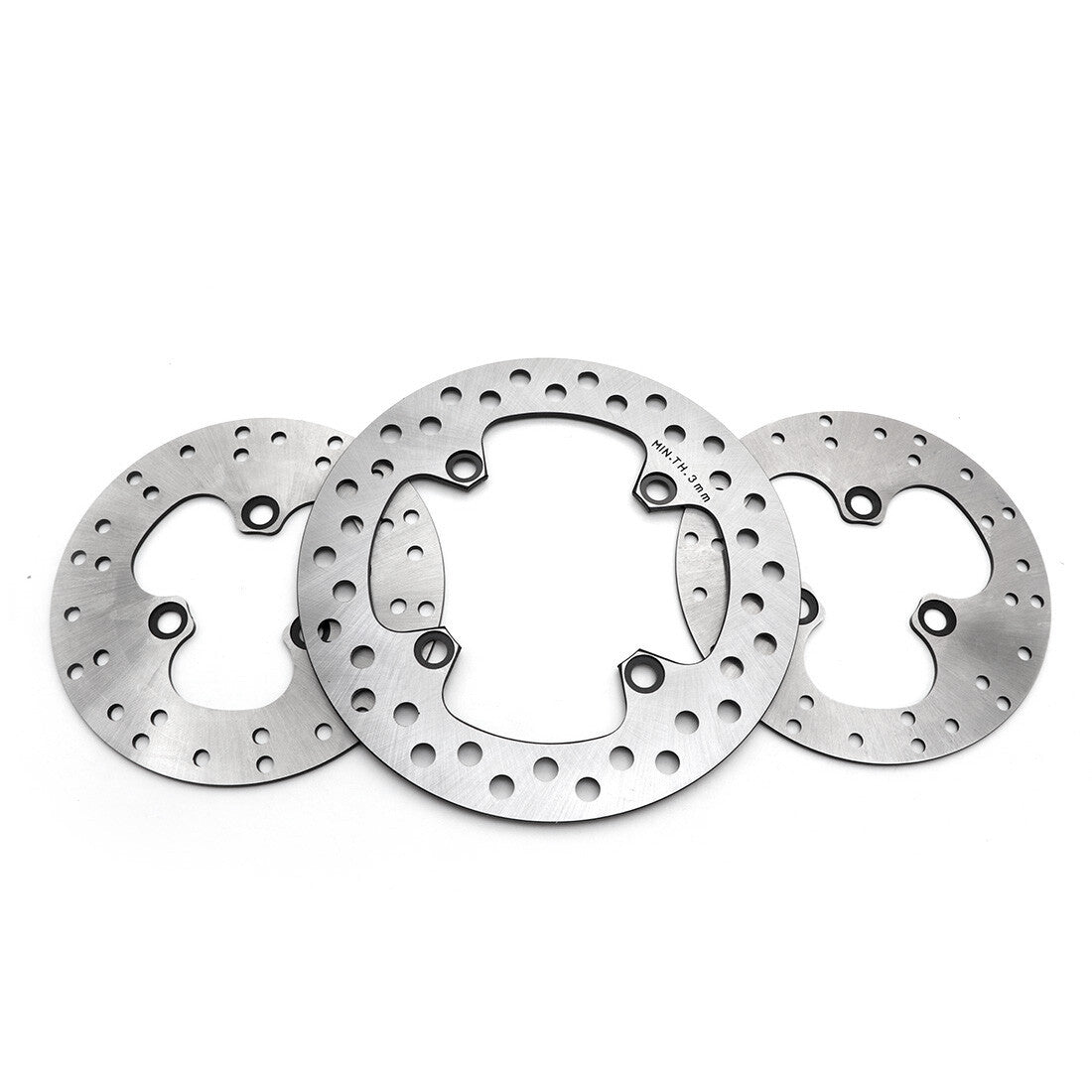 3Pcs Front Rear Brake Disc Rotor Brake Disk for Honda TRX400X Sportrax 2009-2014 Q