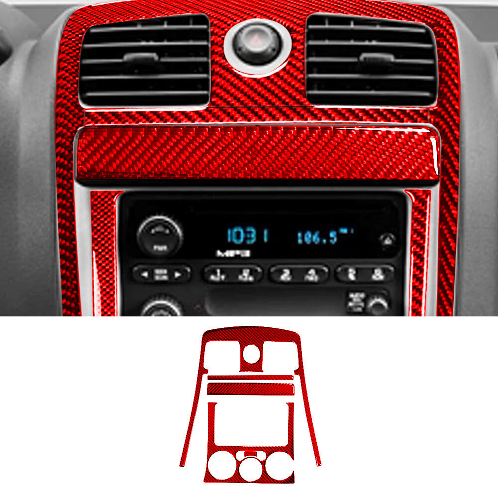 3Pcs For 6 E63 E64 04-10 Carbon Fiber Car Steering Wheel Panel Cover v