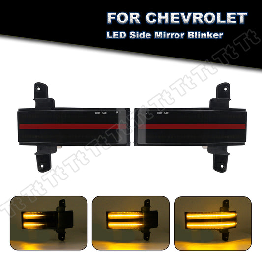 Suitable for 14-18 Silverado for GMC for Sierra 2500HD dynamic side mirror signal lamp- v