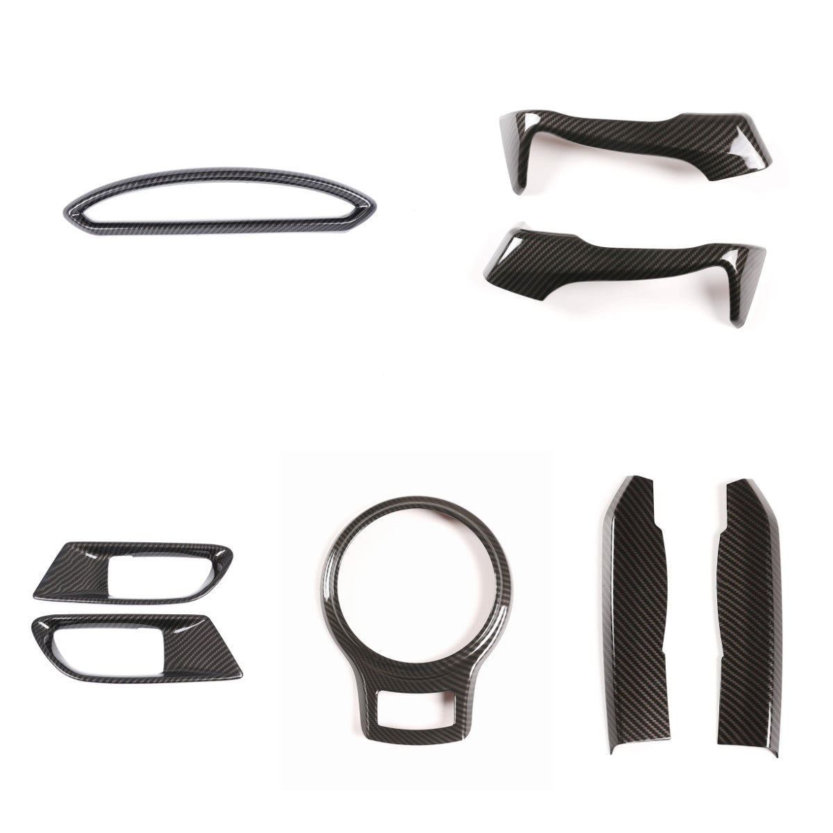 Carbon fiber exterior for seat handle panel frame decoration suitable for FJ Cruiser 2007-2020- v