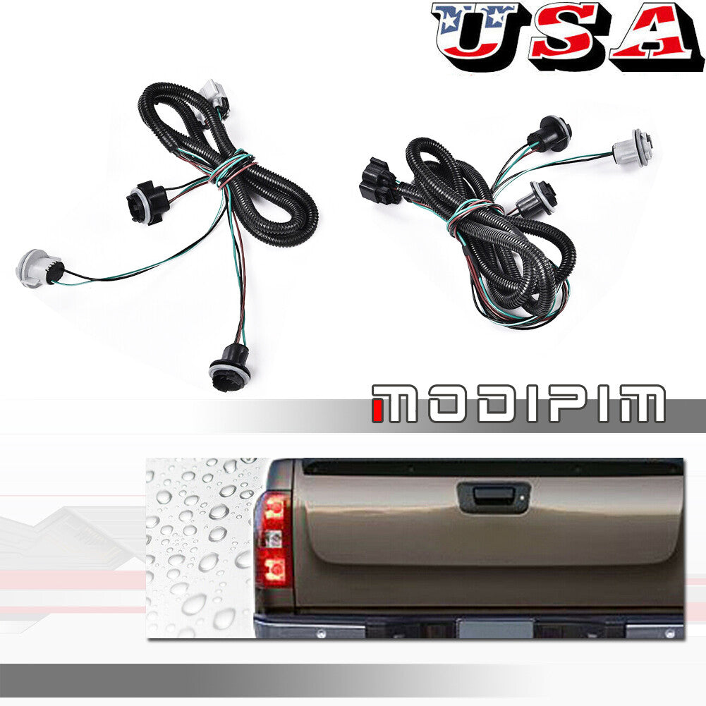 1 pair of tail light harness LH right hand suitable for Silverado for GMC for Sierra pickup truck- v