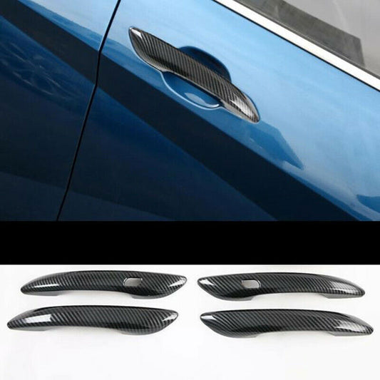 Carbon Fiber ABS Side Door Handle Molding Cover Trims for Hyundai for Elantra 21-22