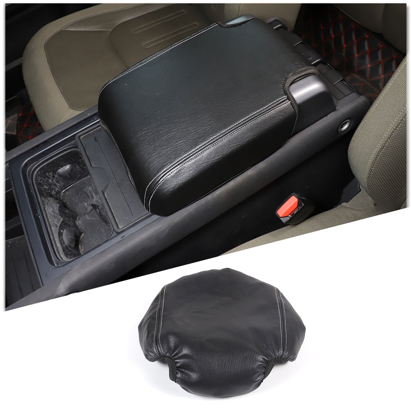 2020-2023 Center Console Armrest Leather Protective Cover Trim for Land Rover for Defender 110