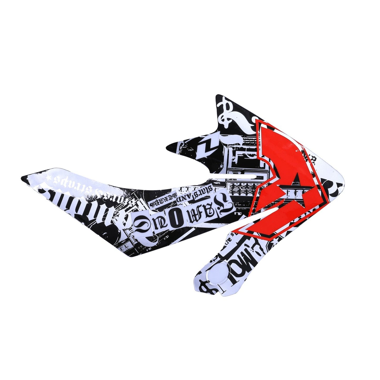 Decal graphics for 110cc and 125cc Trail Dirt bicycles and for Honda CRF50 motorcycles