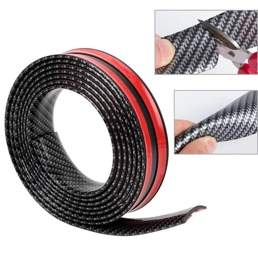Anti Scratch Car Sticker Carbon Fiber Rubber Edge Guard Strip Door Sill Protect