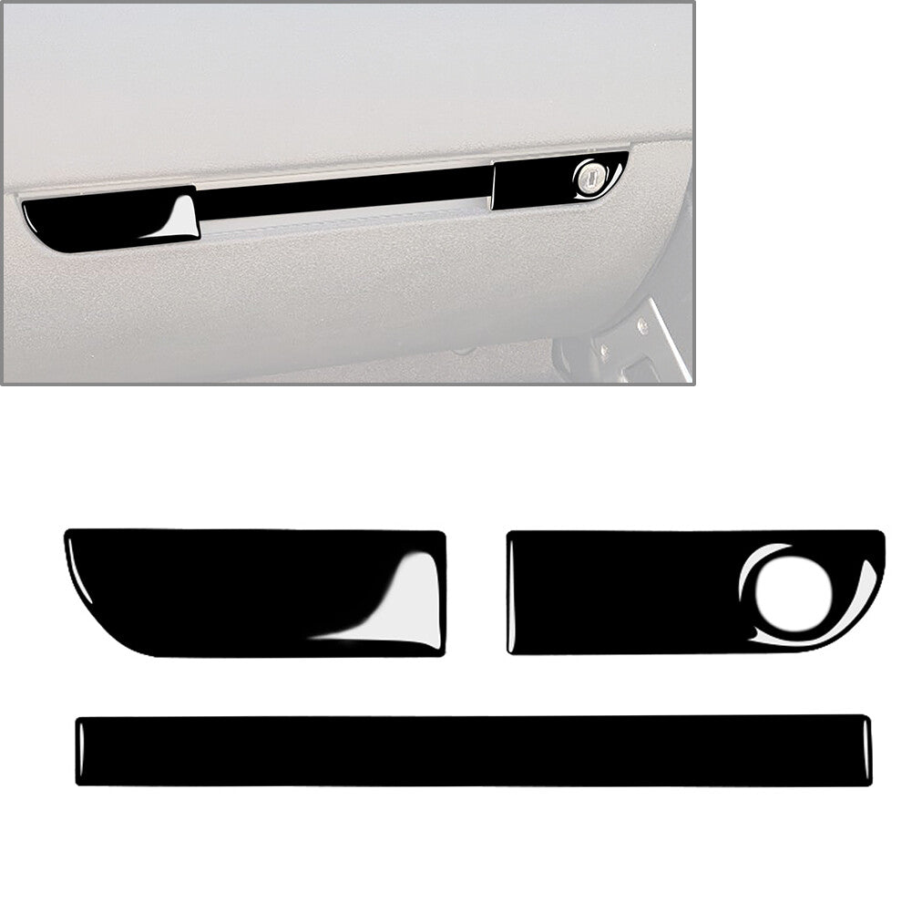 3x Copilot Glove Box Switch Handle Cover Trim Black for Audi TT 8N 2001-2006 RHD
