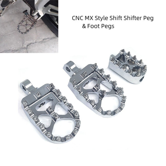 2x Foot Pegs Rests Pedals Bobber 1x Shifter Peg for Harley Sportster XL883 1200