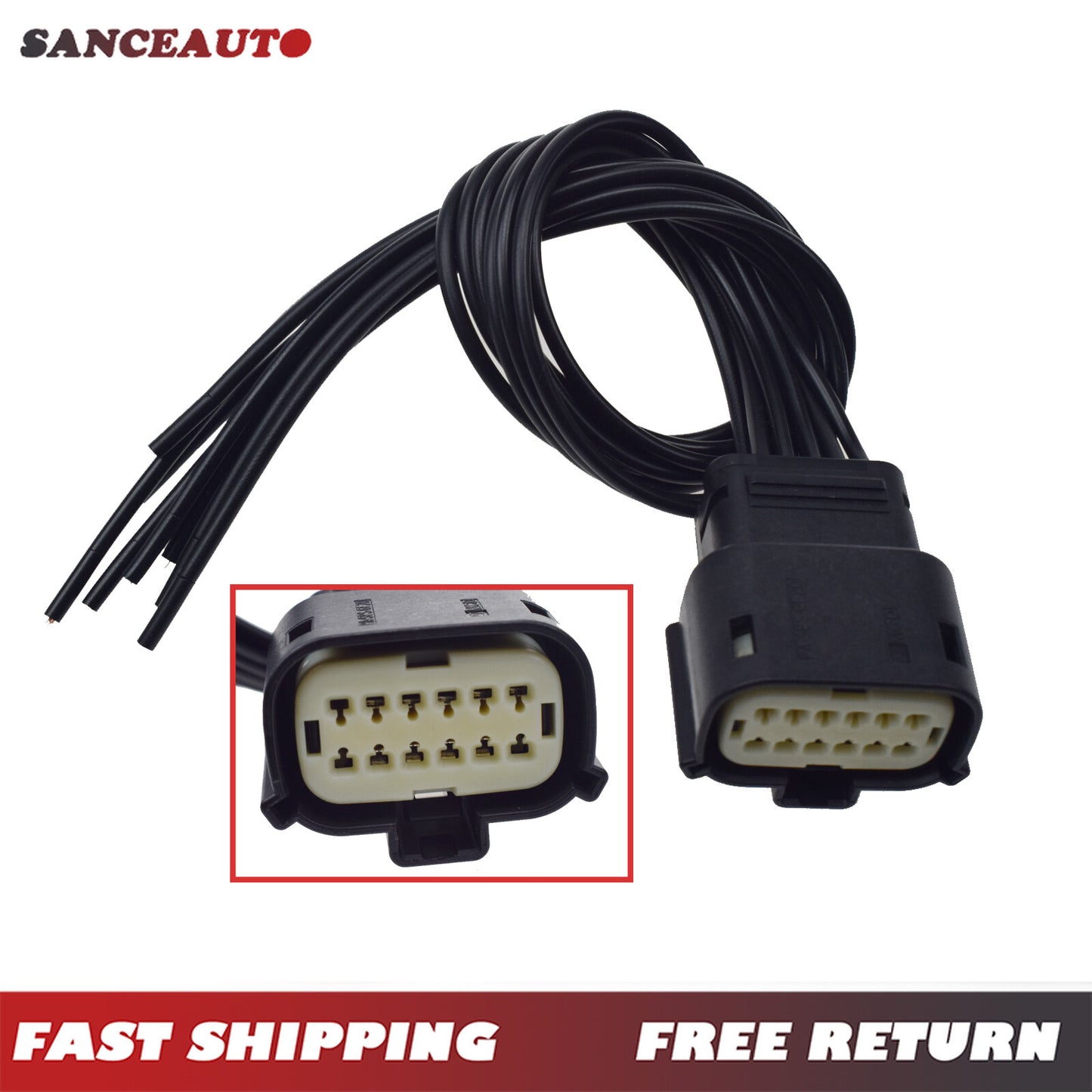 Halogen headlight connector tail section suitable for 2015-18 for Dodge charger harness 68364272AA- n