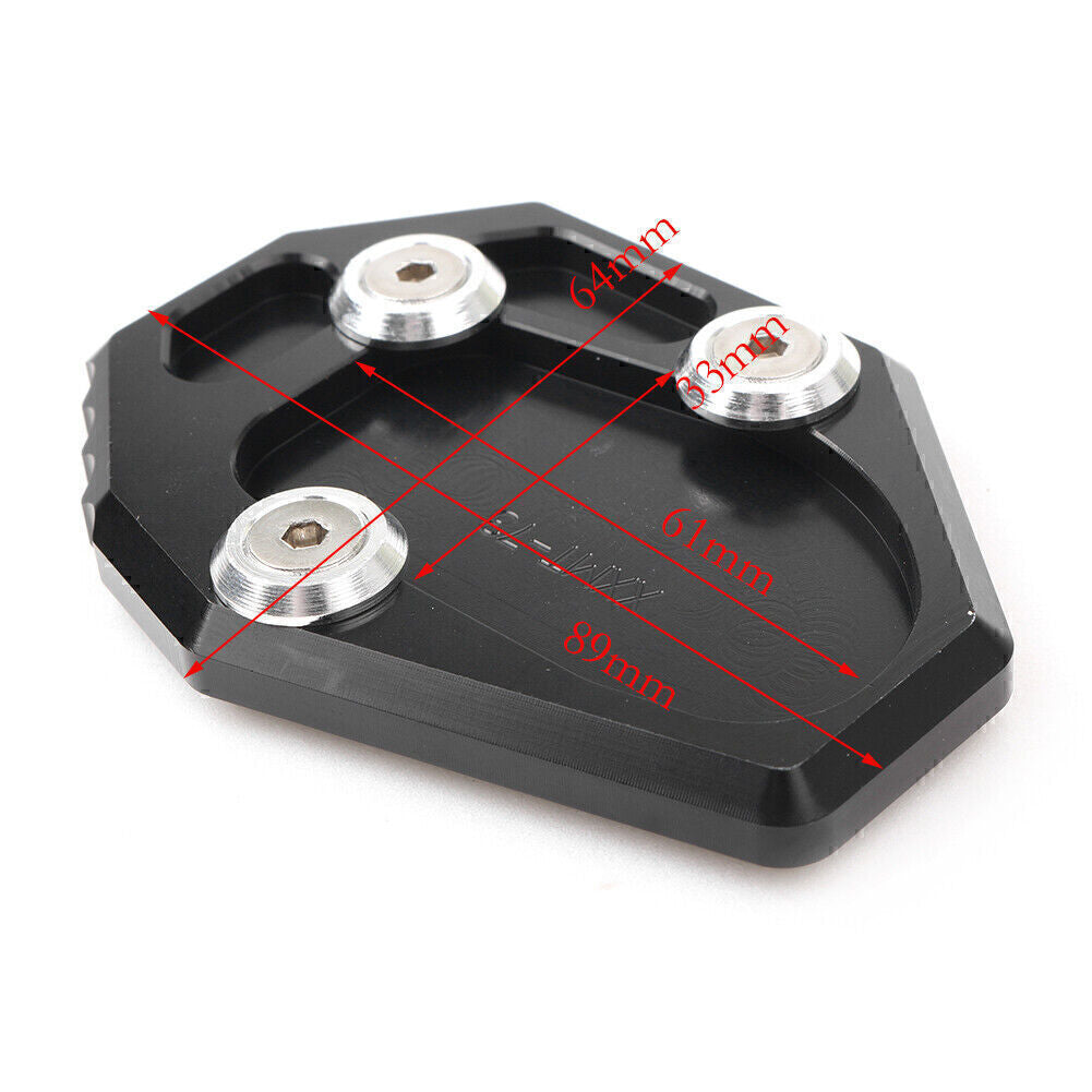 Fit for Yamaha FZ6-S2 ABS 04-09/XJR/ABS 09-15 1x Side Kick Stand Extension Plate Pad Q