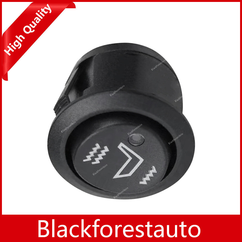 Carbon Fiber Round Switch For Universal Heated for Seat Heater Kit Car Cushion Q
