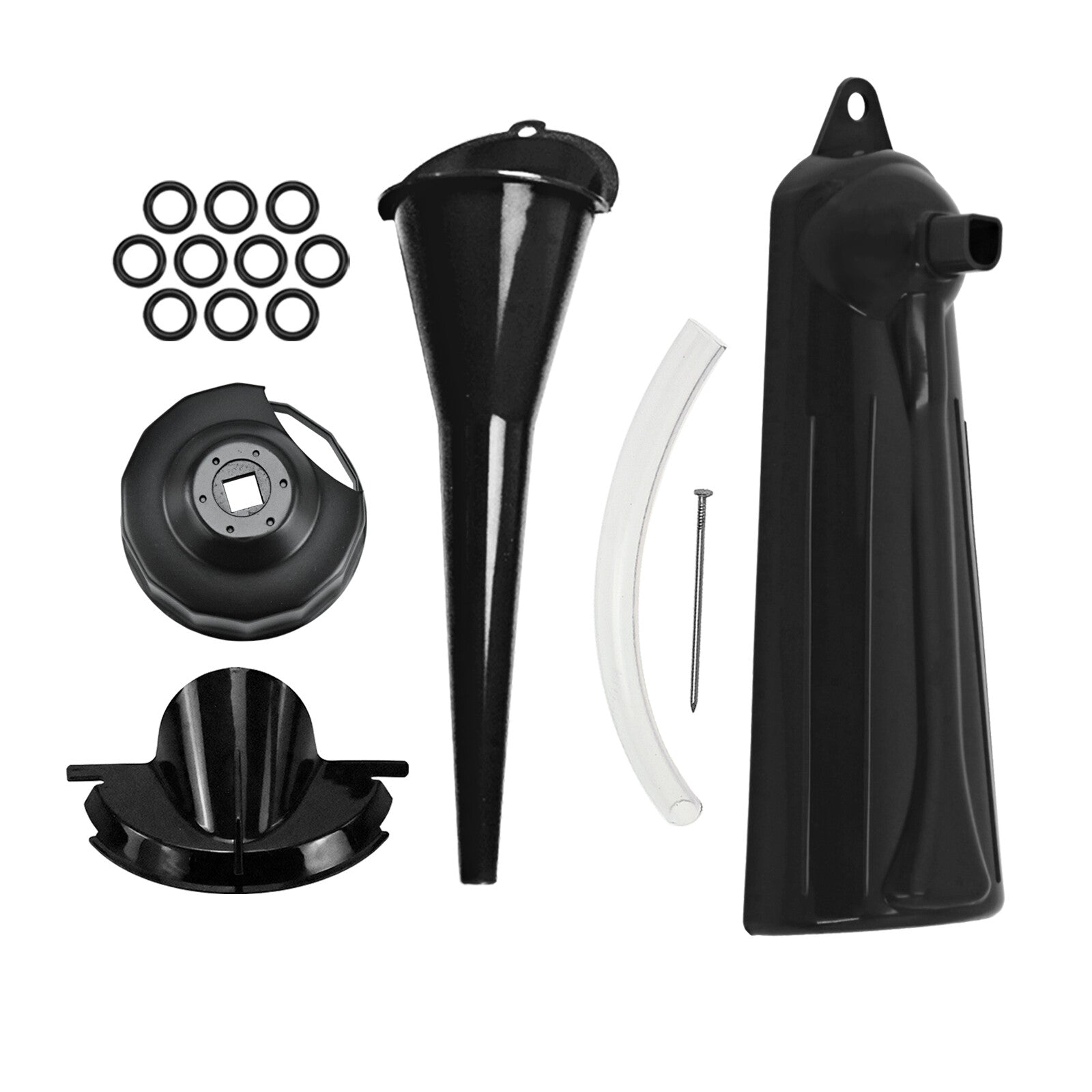 Crankcase Fill Primary Case Drip- Oil Funnel Wrench Tool Kit Fit for Harley Q