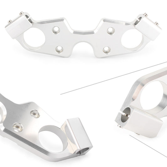 Silver Triple Tree Front End Top Clamp for SUZUKI HAYABUSA GSXR1300 2008 - 2019 Q