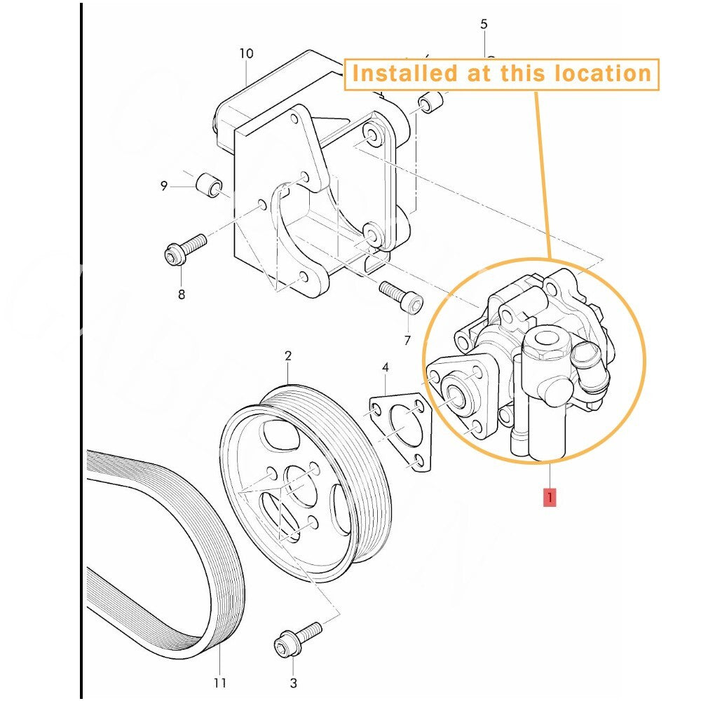 Suitable for Bentley Constantal GT Power Steering Pump Equipment Manufacturer: 3W0422154K