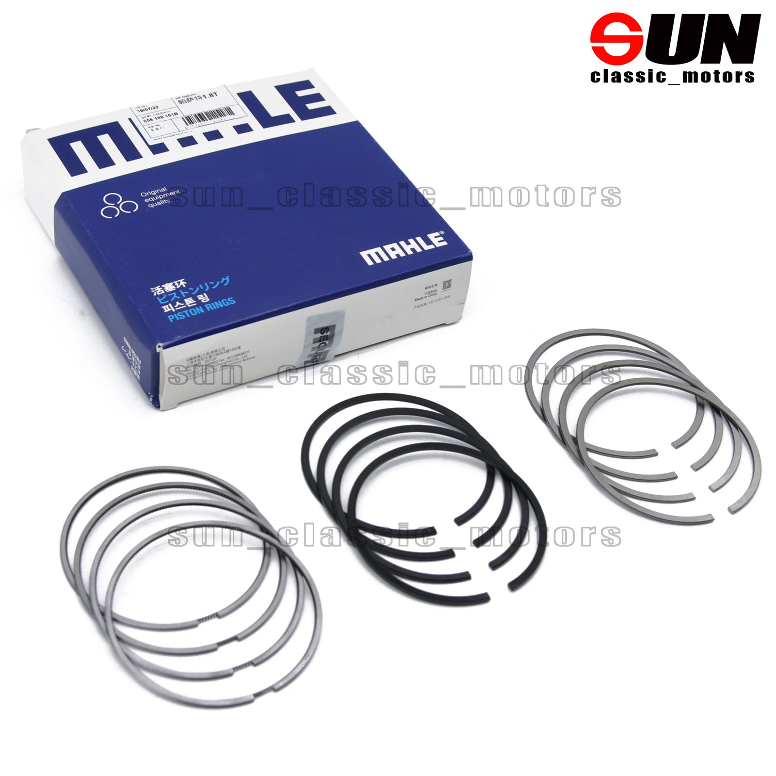 4 STD 81 mm piston rings for Jetta , for Golf 4, MK4, for Passat , for Bora , for Audi A3, A4, TT 1.8T.