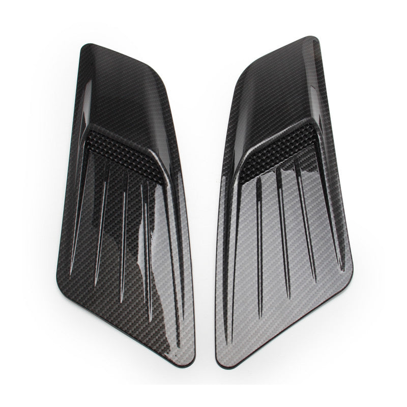 2PCS Racing Car Hood Scoop Decorative Air Intake Trim Vent Car Engine Trim Cover