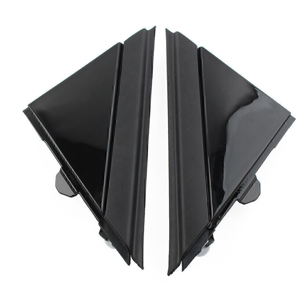 2x Door Mirror Flag Cover Molding Glossy Black for Fiat 500 2012-2019 1SH16KX7AA