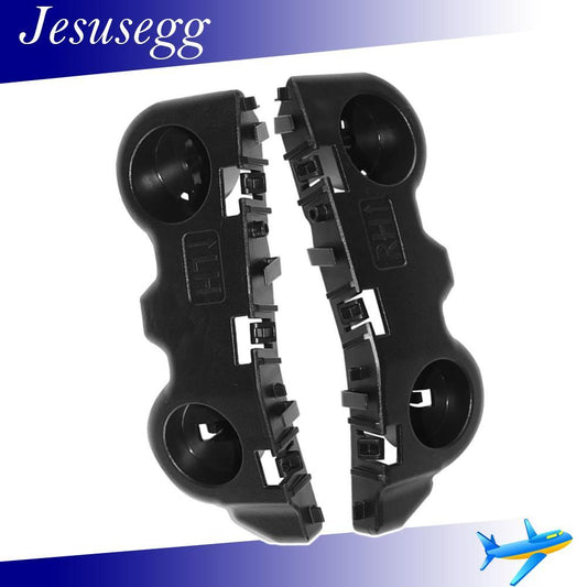 2Pc For 2017-2020 Kicks Left Right Front Bumper Retainer Support Bracket Black