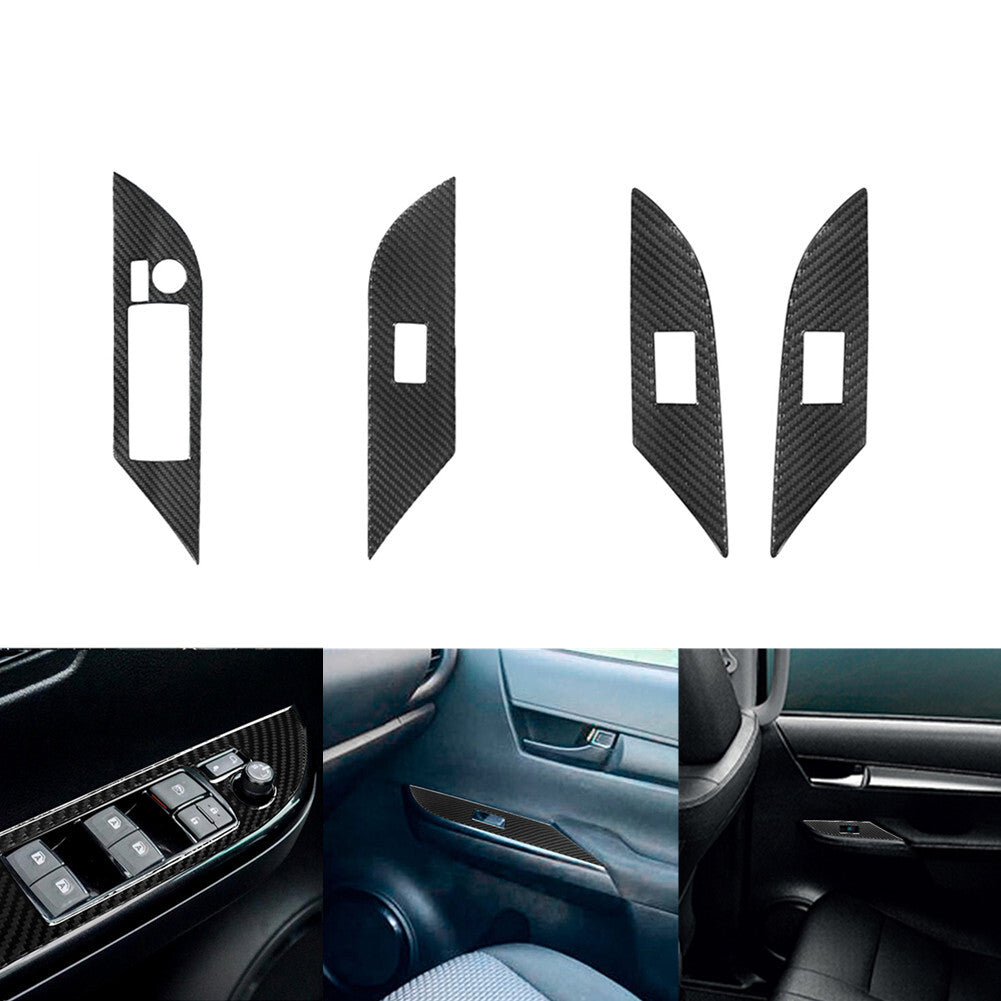 Red Carbon Fiber Glove Box Decoration Cover Trim for Dodge for Ram 1500 2009-2012 v