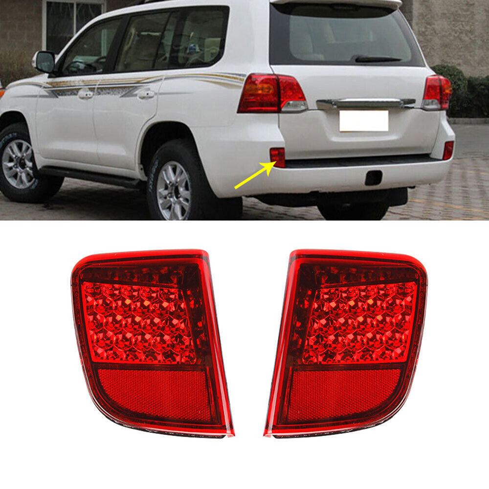 LED Rear Bumper Reflector Light Tail Brake Fog Lamp For Toyot@a for Land Cruiser 08+ n