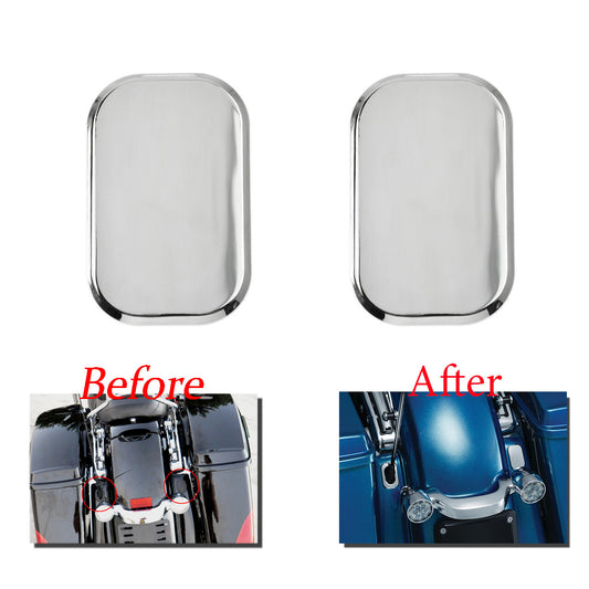 2x Chrome Rear Antenna Hole Plug Filler Cover Fits for Harley Touring 2006-2023 Q