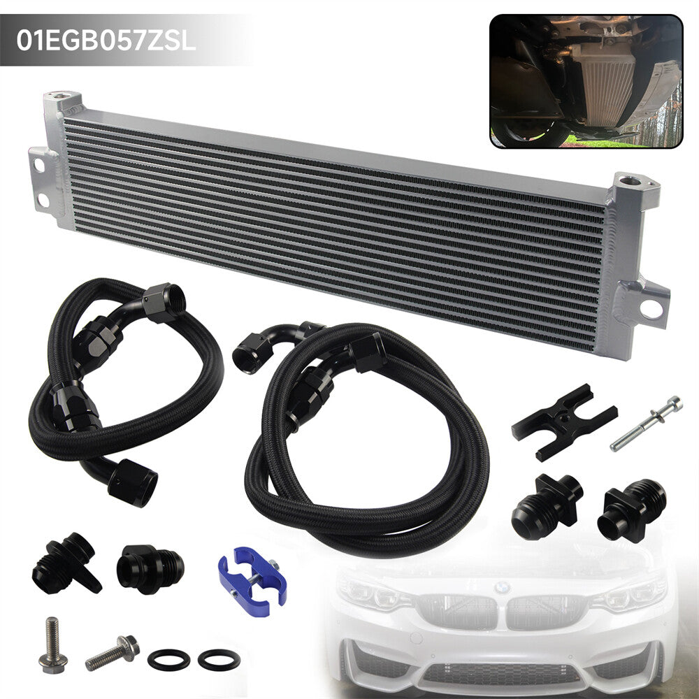 Performance Oil Cooler Kit for BMW M3 M4 M2 S55 F80 F82 F83 F87 F8X 15-20 Silver