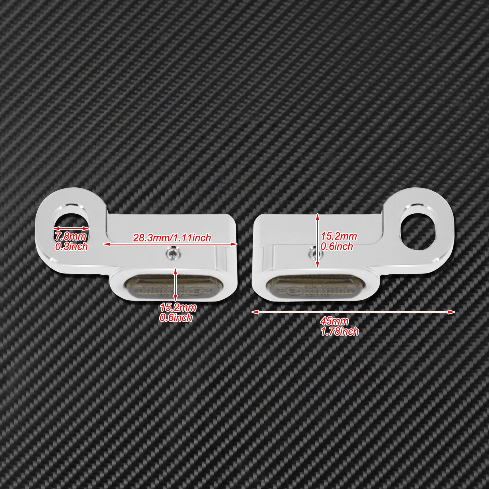 Motorcycle Turn Signal Indicators Blinker Lights Fit for Harley Touring Softail Q