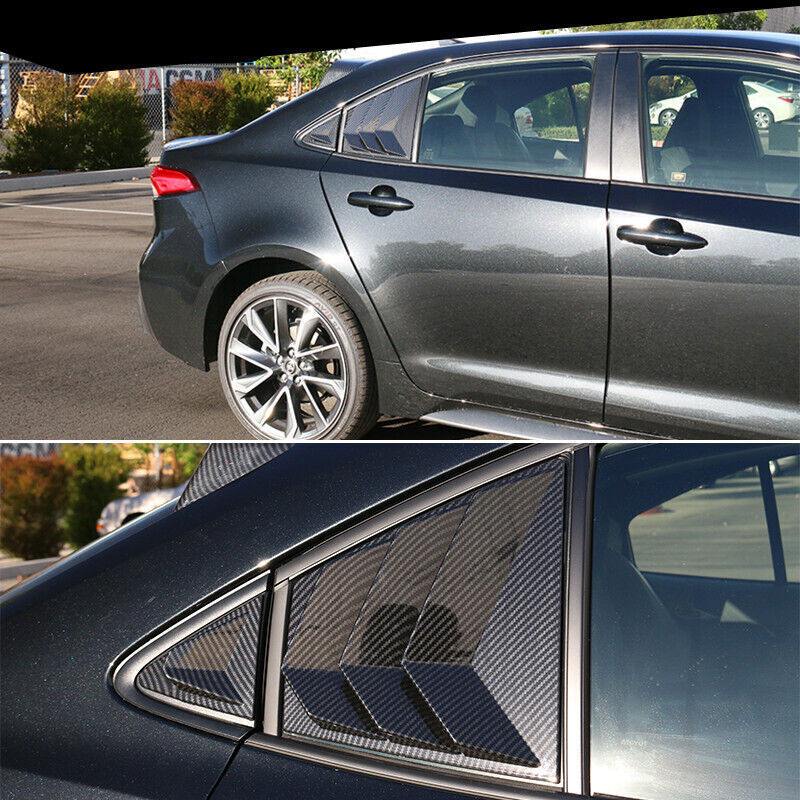 For 20-2023 Toyot@a for Corolla Carbon Fiber ABS Side Window Louver Scoop Cover Trim n