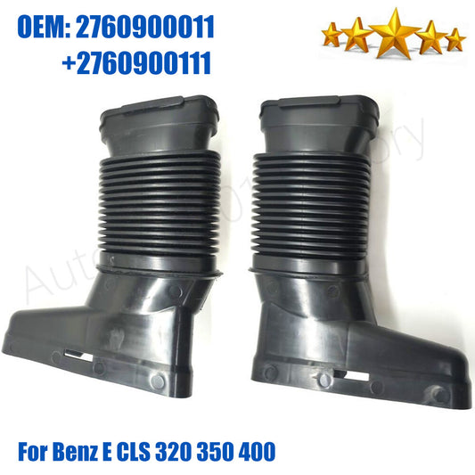 1Pair Left Right2760900011 2760900111 Air Intake Pipe for Benz E CLS 320 350 400